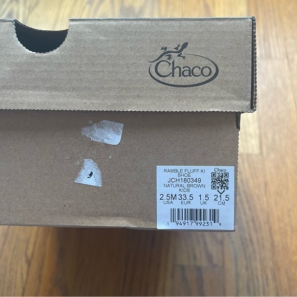 NEW Chaco Kids Ramble Fluff Boots JCH180349 Natural Brown Size 2.5 NWT - Picture 4 of 4